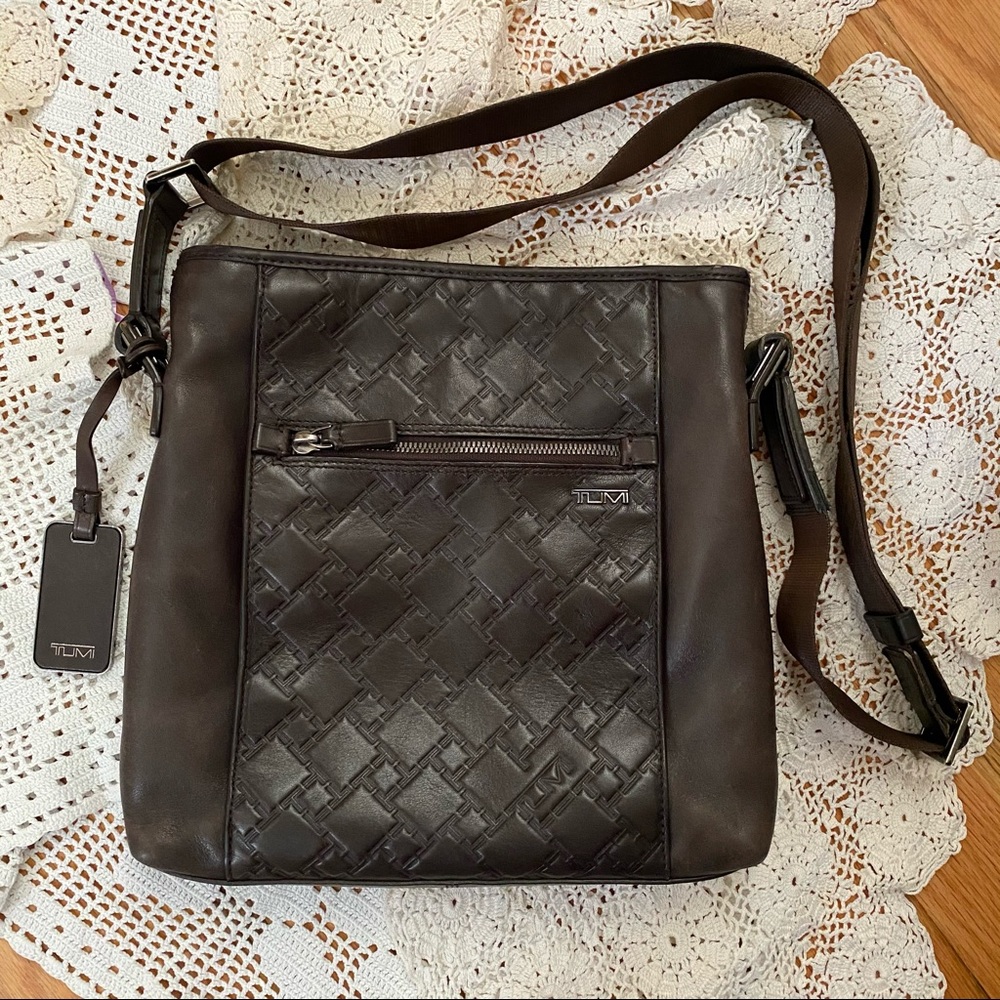 Tumi PacSafe Leather Crossbody
